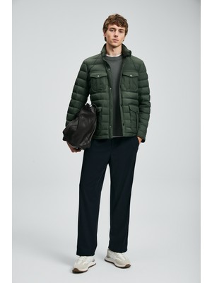 Lufian Danıel Kaz Tüyü Erkek Mont Yeşil