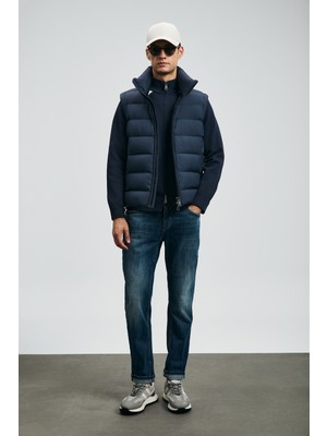 Lufian Lukas Spor Jean Erkek Pantolon Slim Fit Mavi