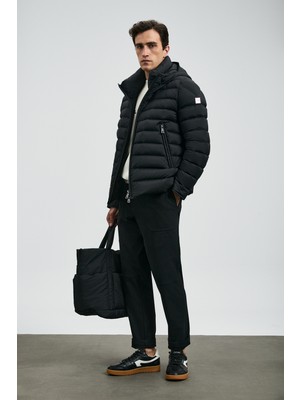 Lufian Gabrıel Kaz Tüyü Erkek Mont Siyah