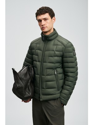 Lufian Lukas Kaz Tüyü Erkek Mont Yeşil