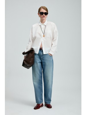 Lufian Pamela Kadın Gömlek Kırık Beyaz