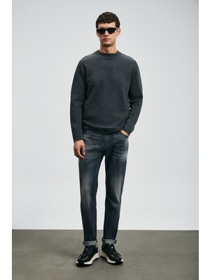Lufian Hegel Spor Jean Erkek Pantolon Slim Fit Gri