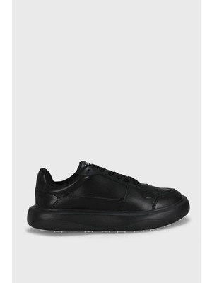 Lufian Mateas Erkek Deri Sneaker Ayakkabı Siyah