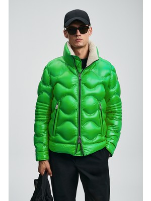 Lufian Roy Kaz Tüyü Erkek Mont Yeşil