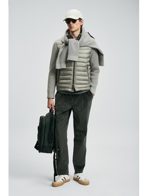 Lufian Glad Kaz Tüyü Erkek Mont Bej