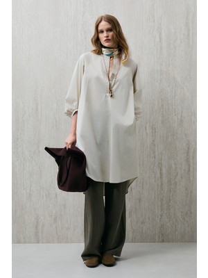 Lufian Mabel Kadın Elbise Bej