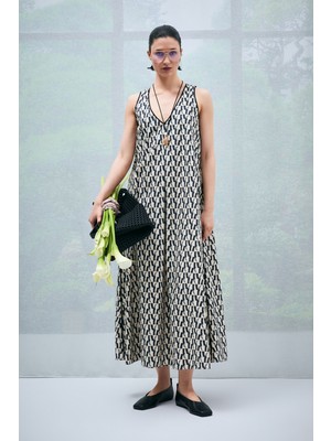 Lufian Maskov Kadın Elbise Bej