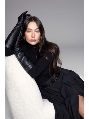 Lufian Harper Kadın Kazak Siyah