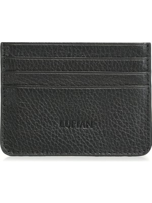 Lufian Alferd Erkek Deri Kartlık Siyah