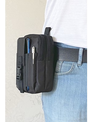 Lederax Ttk08 Taktik Bel Çantası Su Geçirmez 3 Gözlü Küçük Boy Kadın Kullanımı İçin Tasarlandı