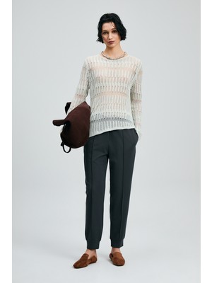 Lufian Porto Kadın Pantolon Siyah