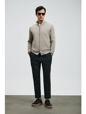 Lufian Strus Smart Erkek Chino Pantolon Slim Fit Siyah