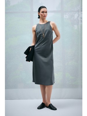 Lufian Tına Kadın Elbise Yeşil