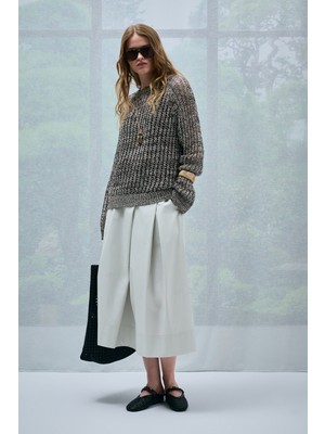 Lufian Marın Kadın Kazak Kahverengi