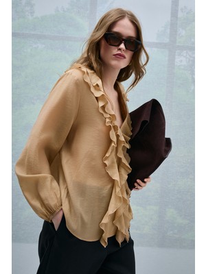 Lufian Jessıca Kadın Bluz Deve Tüyü