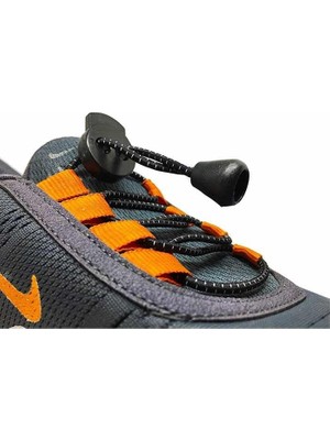 Lucky Akıllı Kilitli Elastik Ayakkabı Bağcığı 100 cm Siyah Renk ile Kullanım Kolaylığı