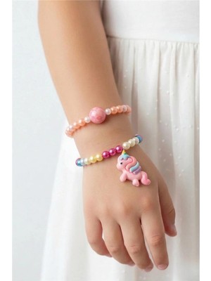 Petek Aksesuar Kız Çocuk Figürlü 2 Li Boncuk Bileklik