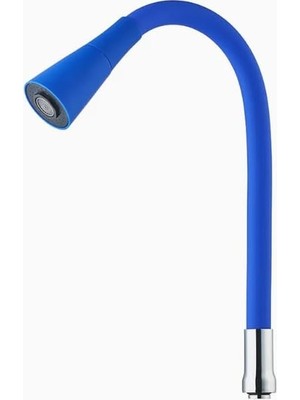 Teknocan Marketing Esnek Silikon Musluk Başlığı – Kıvrılabilir ve Oynar Başlıklı, Beyaz Renkli Musluk Uzatma Aparatı | Mutfak ve Banyo Bataryaları Için Ayarlanabilir Su Yönlendirici 52 cm Lacivert