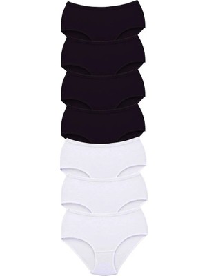 Al-Fil Teknoloji 7 Adet Tutku Kadın Yüksek Bel Bato Kalın Lastik Külot S4