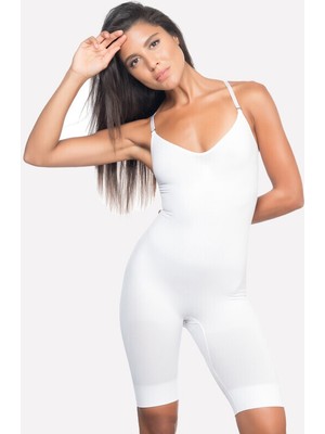 Emay MI KORSE Beyaz Seamless Süper Boy Korse