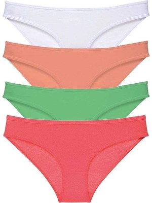 Al-Fil Teknoloji 4 Adet Süper Eko Set Likralı Kadın Slip Külot 526