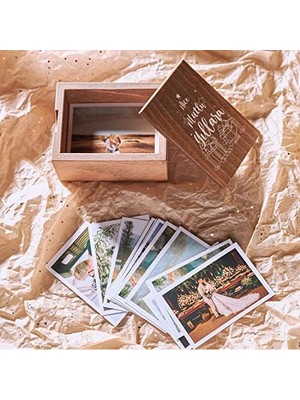 Teknocan Marketing Nice Mutlu Yıllara Konseptli Ahşap Fotoğraf Kutusu