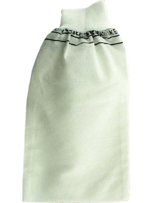 Al-Fil Teknoloji Beyaz Banyo Hamam Kesesi Lastikli 25X17 cm