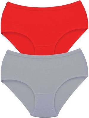 Al-Fil Teknoloji 2 Adet Tutku Kadın Yüksek Bel Bato Kalın Lastik Külot S6