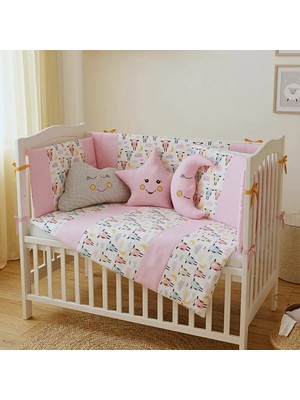 Kista Baby Bebek Uyku Seti Nevresim Takımı 80x130 Zuzu Pembe