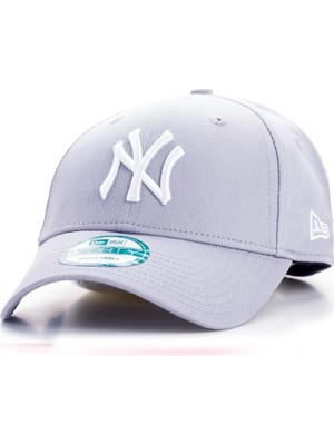 New Era Caps Şapka Pamuklu Malzeme ile Unisex Kullanıma Uygun Gri Renkli Günlük Kullanım