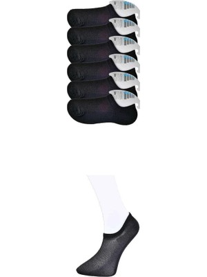 Al-Fil Teknoloji Siyah Erkek Görünmez Çorap 6 Çift