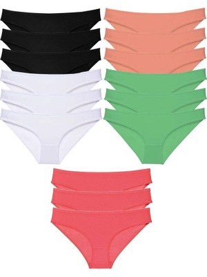 Al-Fil Teknoloji 15 Adet Süper Eko Set Likralı Kadın Slip Külot 516