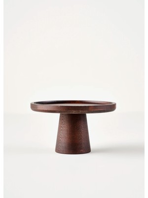 Bella Maison Ven Ahşap Kek Standı 21 cm Kahverengi Şık Tasarım 1 Adet Parti İçin