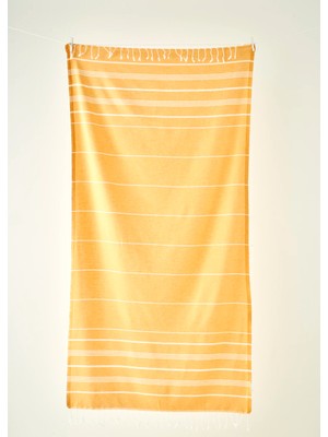 %100 Pamuk Alora Peştamal Hardal (95X180 Cm)