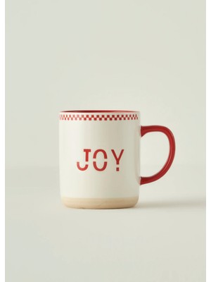 Bella Maison Joy Yılbaşı Stoneware Kupa Kırmızı (470 cc)