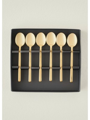 Milano 6'lı Çay Kaşığı Seti Gold