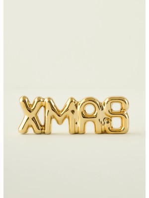 Bella Maison Xmas Dekoratif Obje Gold (18x2x6 cm)