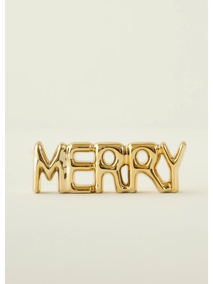 Bella Maison Merry Dekoratif Obje Gold (18x2x6 cm)