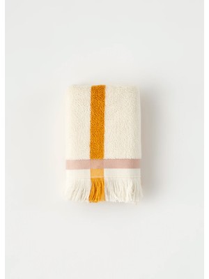 %100 Pamuk Ella El Havlusu Hardal (30X50 Cm)