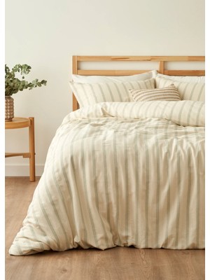 %100 Pamuk Valeria Çift Kişilik Nevresim Takımı Yeşil (200X220 Cm)