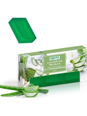 Agarta El Yapımı Doğal  3*150 Gr  Banyo Sabunu Aloe Vera
