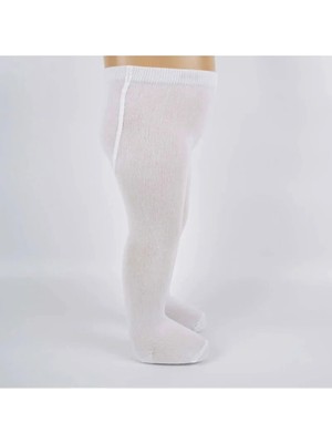 Al-Fil Teknoloji Bebek Pamuklu Külotlu Çorap Beyaz