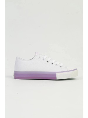 Benetton Bağcıklı Suni Deri Sneakers