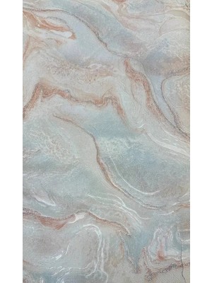 Sultan Dekorasyon Ithal 16M2 Duvar Kağıdı 3boyutlu Mermer Desen Simli Silinebilir