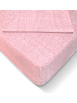 Teknocan Marketing 120X200 cm Lastikli Çarşaf Seti - Toz Pembe AT7605