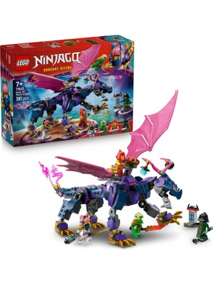 Teknocan Marketing Usta Ejderha Rontu 71842-7 Yaş ve Üzeri Kız ve Erkek Çocuklar Için Mermi Atıcısı Olan Oyuncak Ejderha ve 4 Minifigür Içeren Yaratıcı Oyuncak Yapım Seti, Doğum Günü Hediyesi (381 Parça)