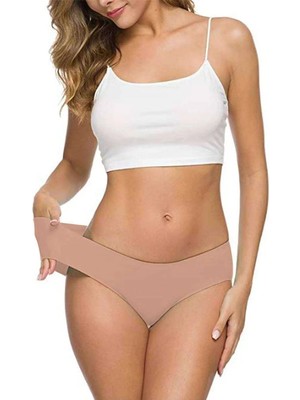 Al-Fil Teknoloji Kadın Dikişsiz Lazer Kesim Esnek Iz Yapmayan Külot Ten