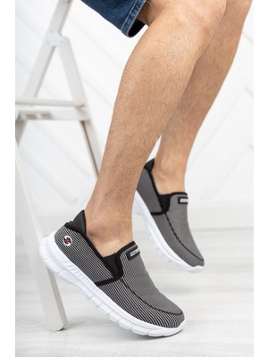 Riccon Buz Siyah Unisex Sneaker 001204 Koku Yapmayan İç Astar ve Düz Taban ile Konforlu Ayakkabı