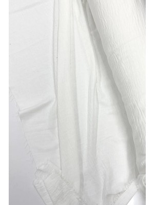 Al-Fil Teknoloji Keten Kumaş - Organik Kumaş - Perde Kumaşı - Ince Keten - Kıyafet Için Kumaş Örtü Beyaz 11