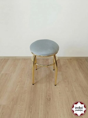 Evko Mobilya Tabure, Bar Taburesi, 4 Adet Tabure, Puf, Bench, Metal Ayaklı Tabure, İç İçe Geçebilen Tabure, Mutfak Balkon Bahçe Taburesi